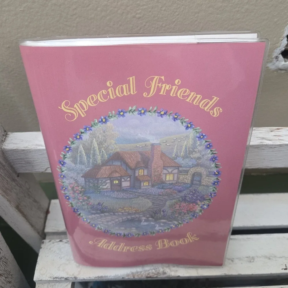Vintage Special Friends Address Book Cottage Core Grandma Chic Krown 1991 NOS